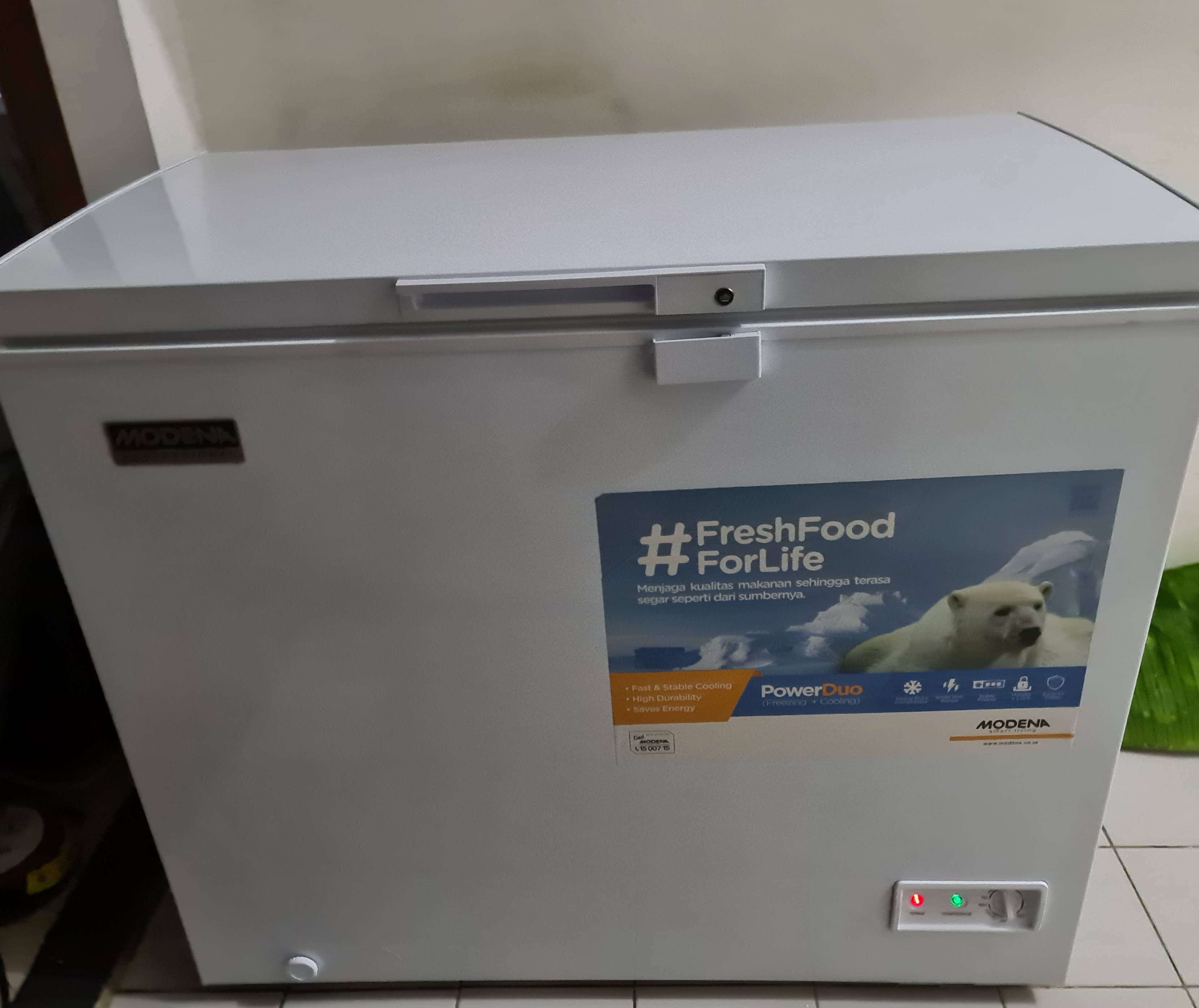 Modena Chest Freezer MD20W 200 liter Putih Shopee Indonesia