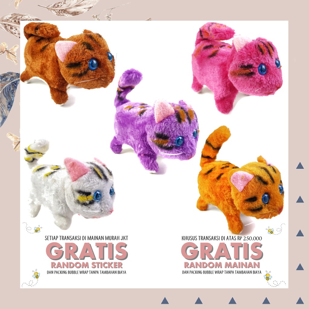 Jual Mainan Anak Robot Kucing Boneka Kucing Robot Mainan Robot Hewan | Shopee Indonesia