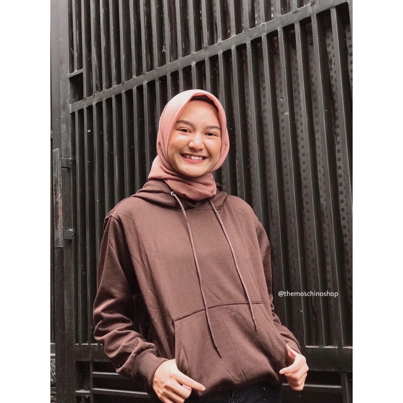 Jual [Ecer] Hoodie Jumper Coklat Kopi (M-Xxxl) | Shopee Indonesia