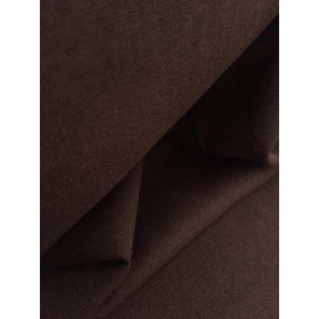 Jual Kain Full Linen Warna Coklat Tua | Shopee Indonesia
