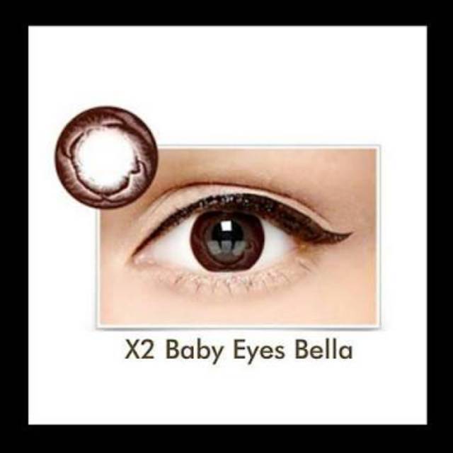 Jual Softlens Murah Coklat Natural X2 Baby Eyes Bella | Shopee Indonesia