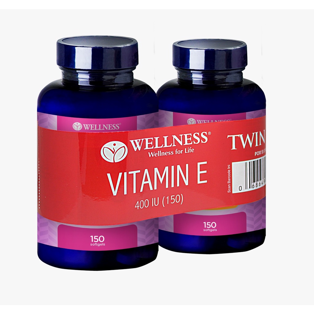 Jual Wellness Vitamin E 400 IU 150 Softgel ( Promo BUY 1 GET 1 FREE
