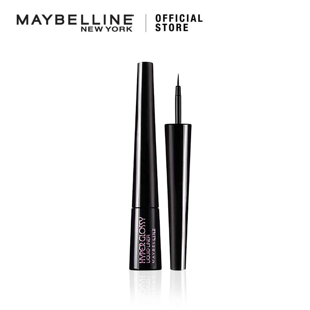 Maybelline Hyper Glossy Liquid Eyeliner Eyes MakeUp Hitam (Glossy