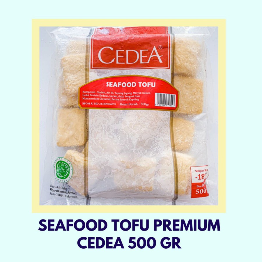 Jual Seafood Tofu Premium Cedea 500gr FROZEN FOOD Shopee Indonesia