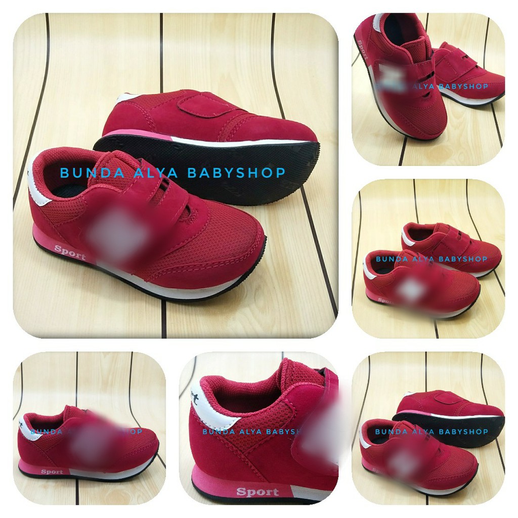 Sepatu Anak Laki Laki Usia 3 4 5 6 7 Tahun MERAH Size 25 31 Sepatu