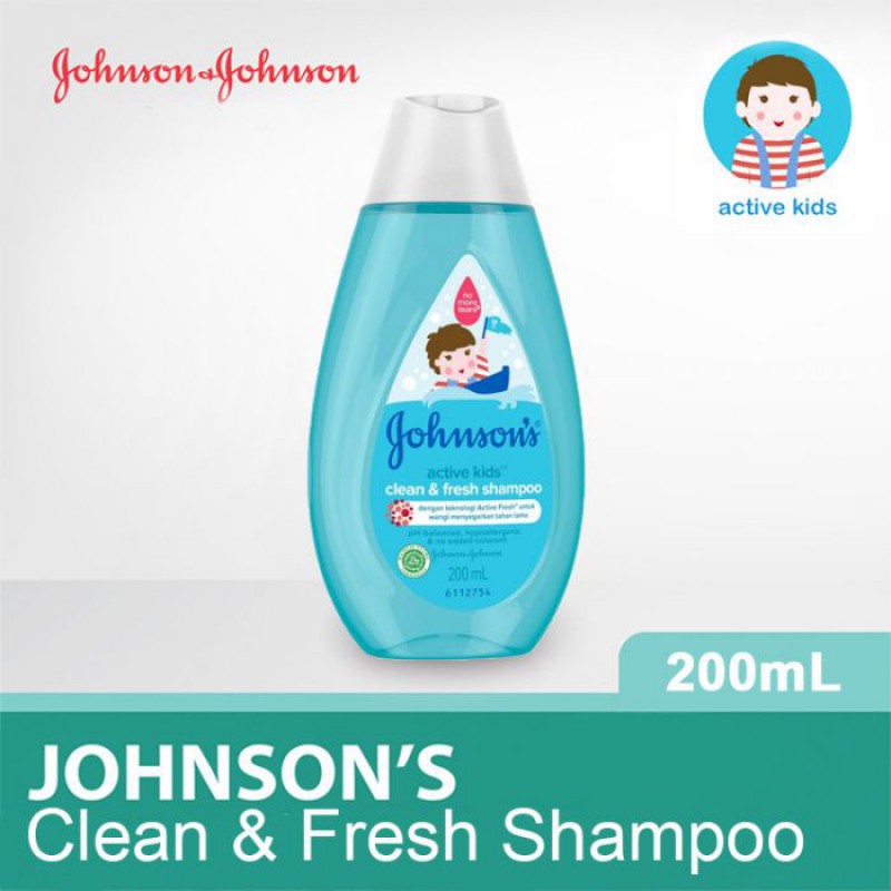 Jual Johnsons Baby Shampoo Active Kids Clean and Fresh 200ml Shopee
