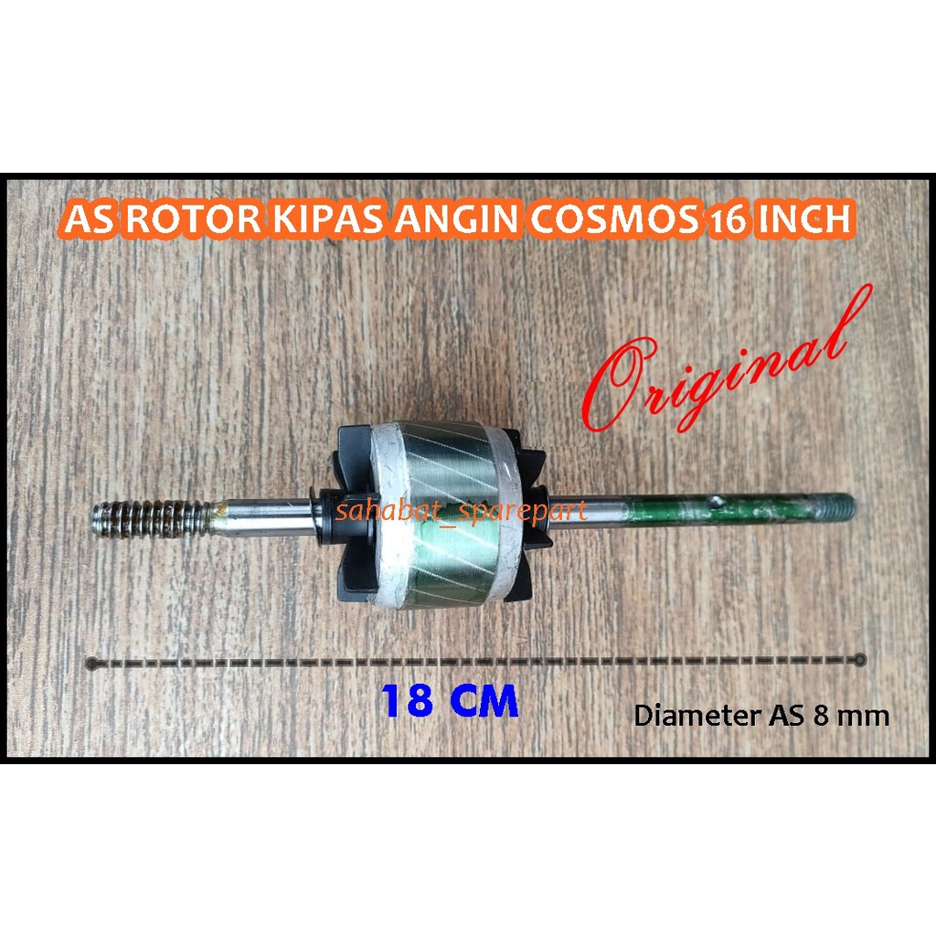 Jual AS ROTOR KIPAS ANGIN COSMOS 16 INCH BODI DINAMO BULAT ORIGINAL