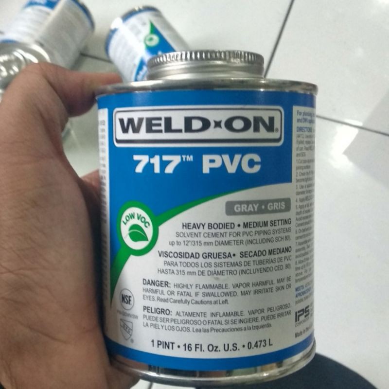 Jual WELD ON 717 PVC GLUE (Lem PVC Weld On 717) Shopee Indonesia