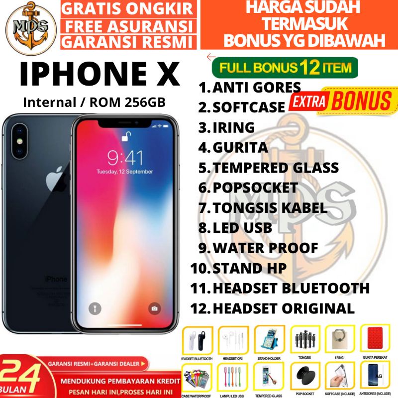 Jual 100% Asli Apple Iphone X 64Gb/256Gb Fullset (Not Refurbished) | Shopee Indonesia