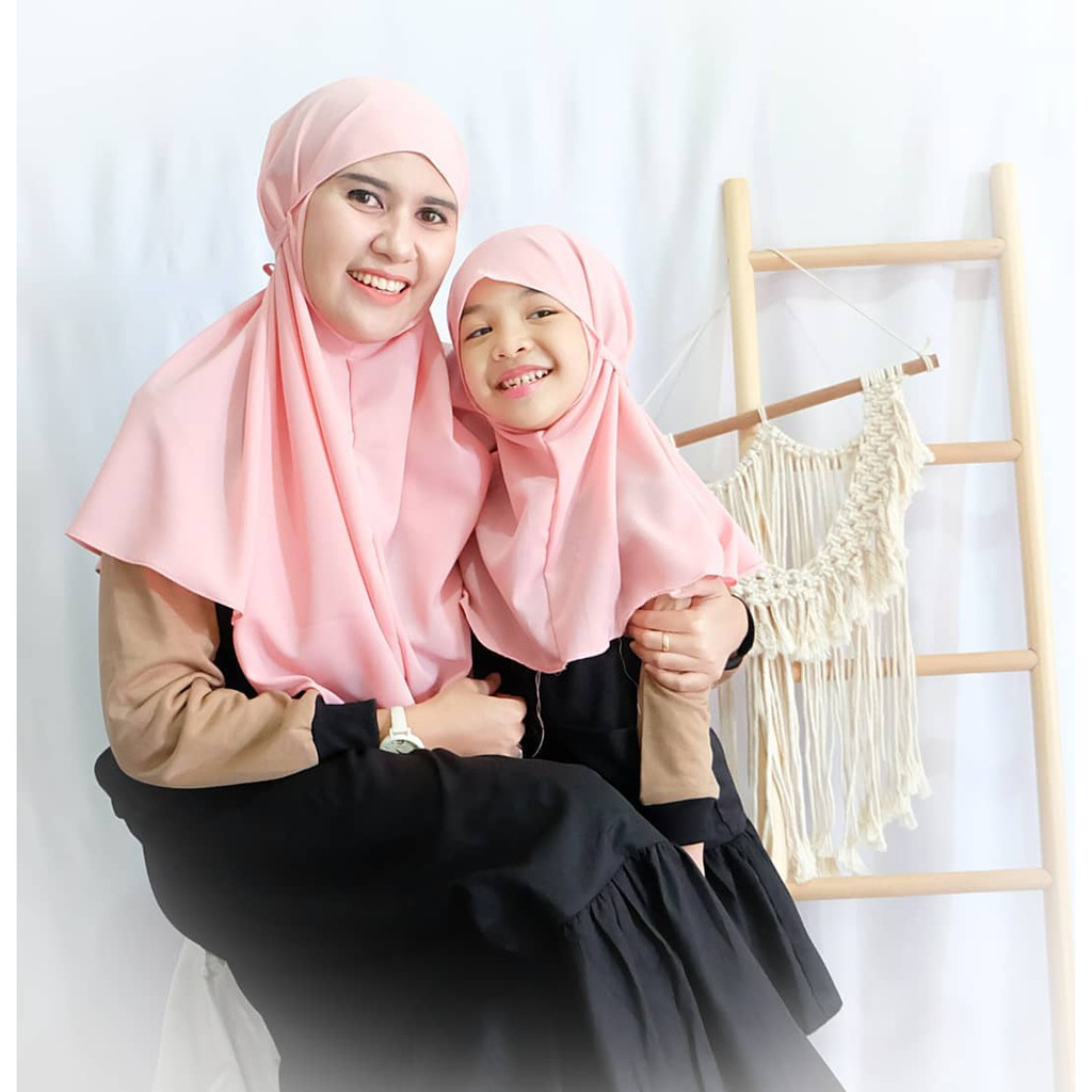 NEW Bergo Couple Ibu dan Anak Couple Bergo Mom and Kids Bergo Maryam
