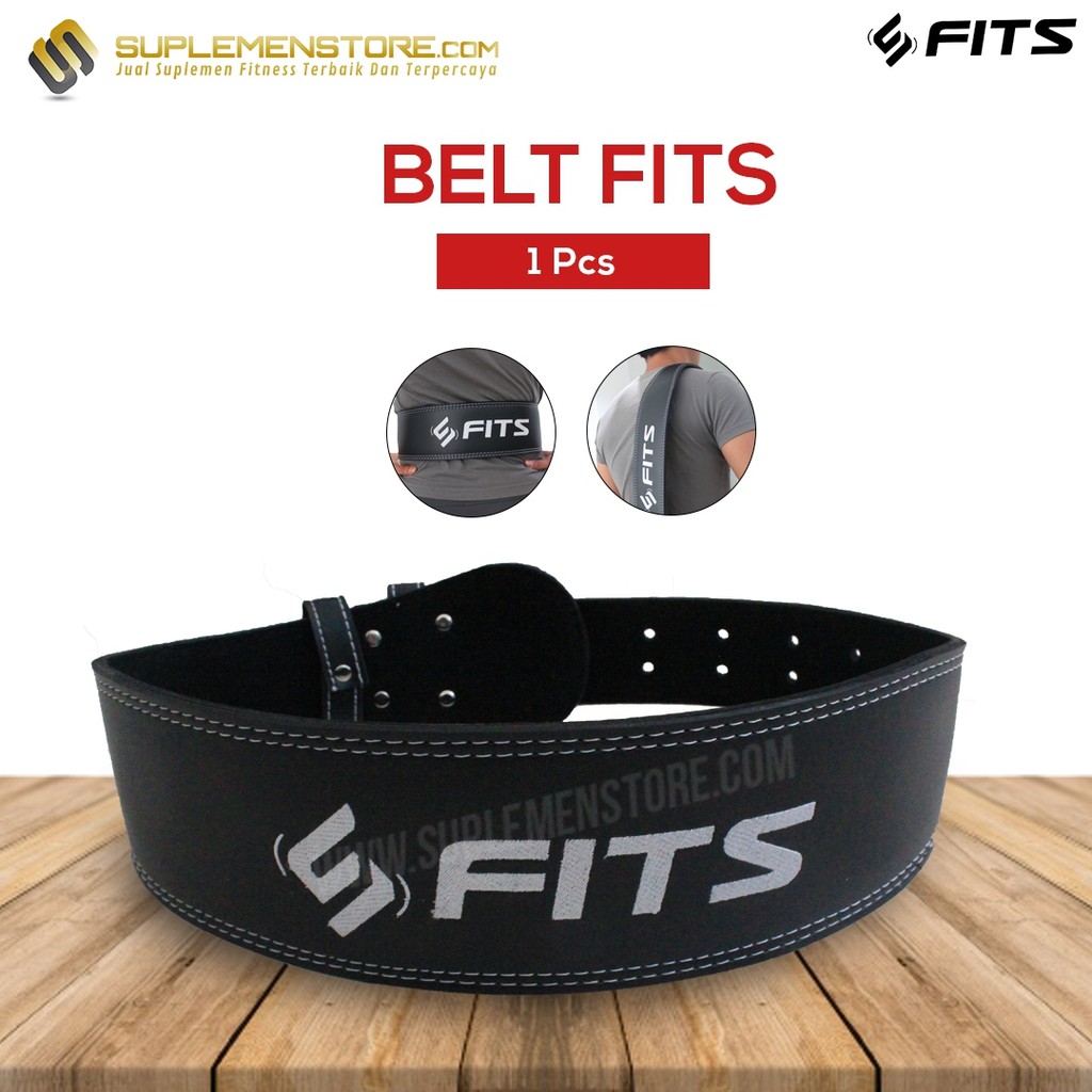 Sabuk gym / Sabuk Fitness / Fitness Safety Belt FITS Mencegah Hernia & Cedera Belt Gym Fitness
