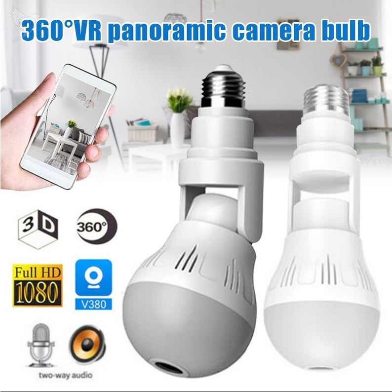 Jual Kamera Cctv Ip Bohlam A6 Wifi Hd 1080p Panoramic 360 Derajat