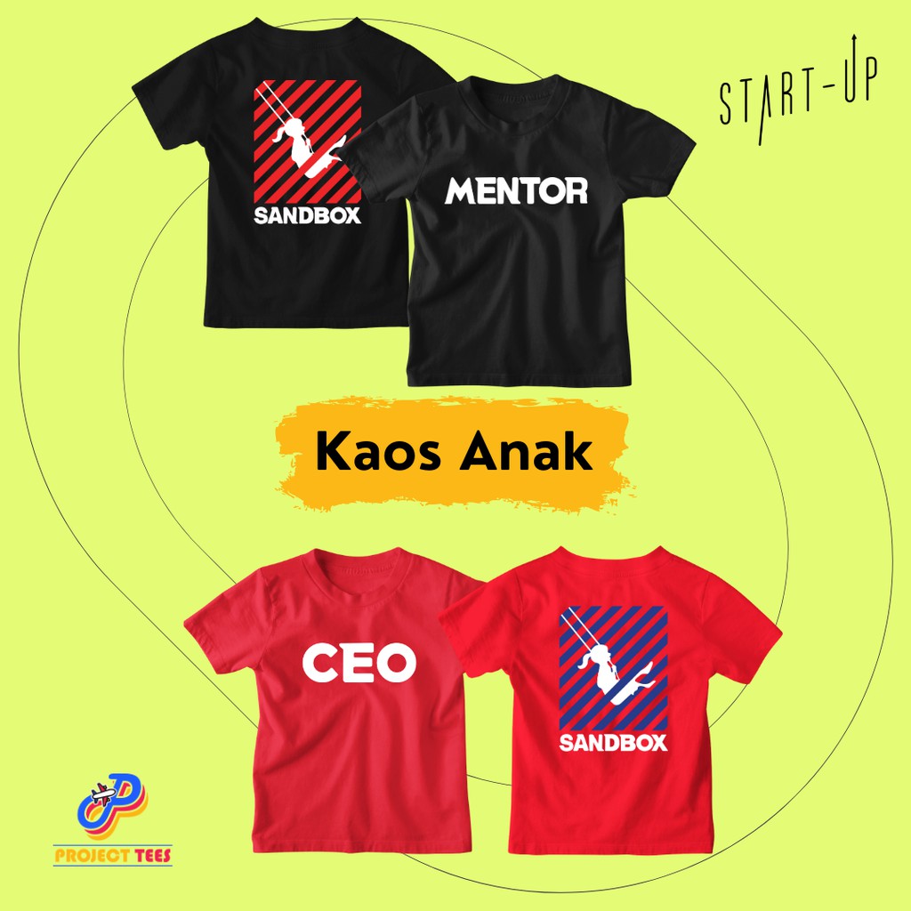 Kaos Anak Start Up Drama Korea CEO Mentor Staff Sandbox Shopee Indonesia