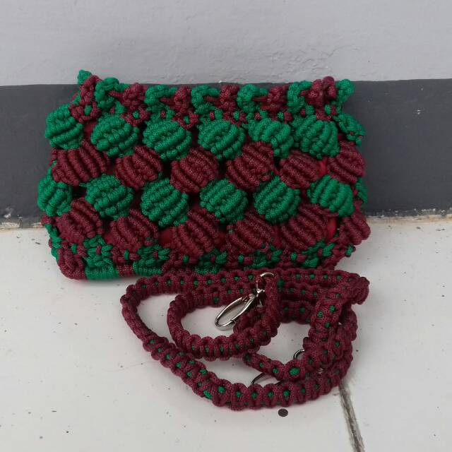 Gambar Tas Tali Kur Motif Kerang Tempat Berbagi Gambar