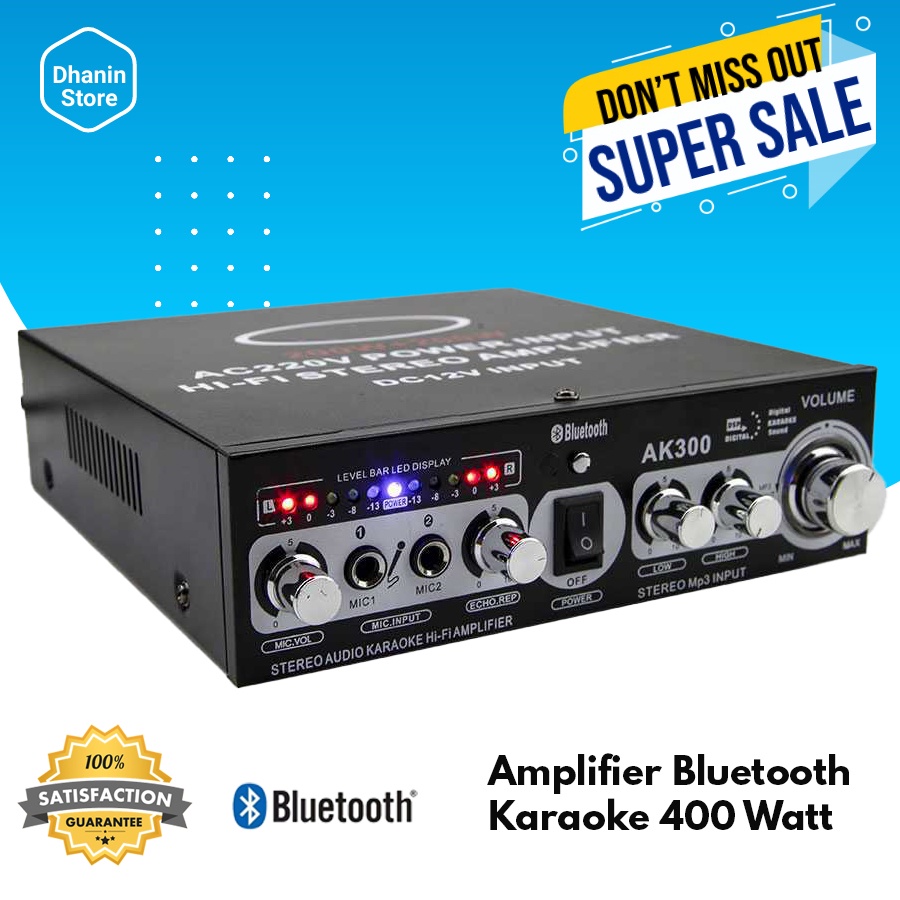 Jual Power Amplifier Ampli Amplifer Rakitan Mini Bluetooth Karaoke