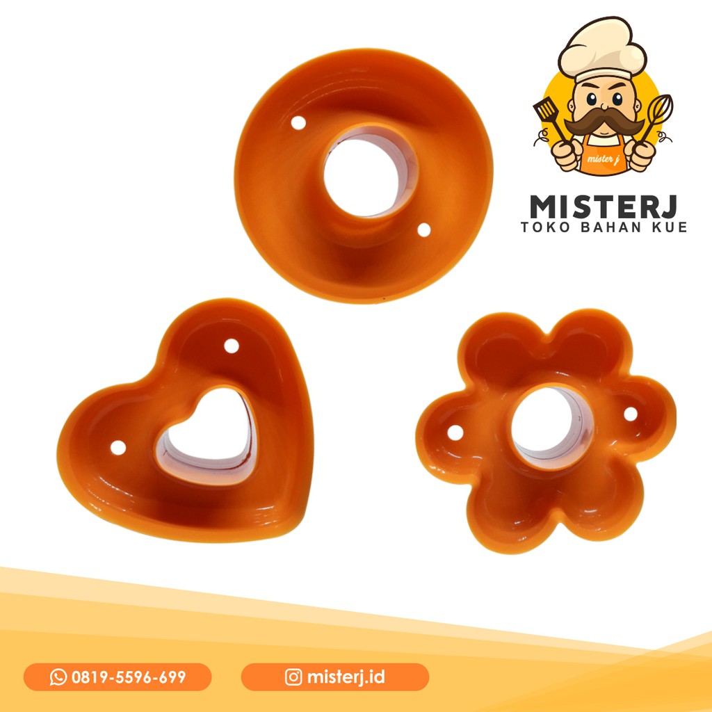 Cetakan Donat 3 Bentuk / cetakan donat / cetakan donat bulat / cetakkan