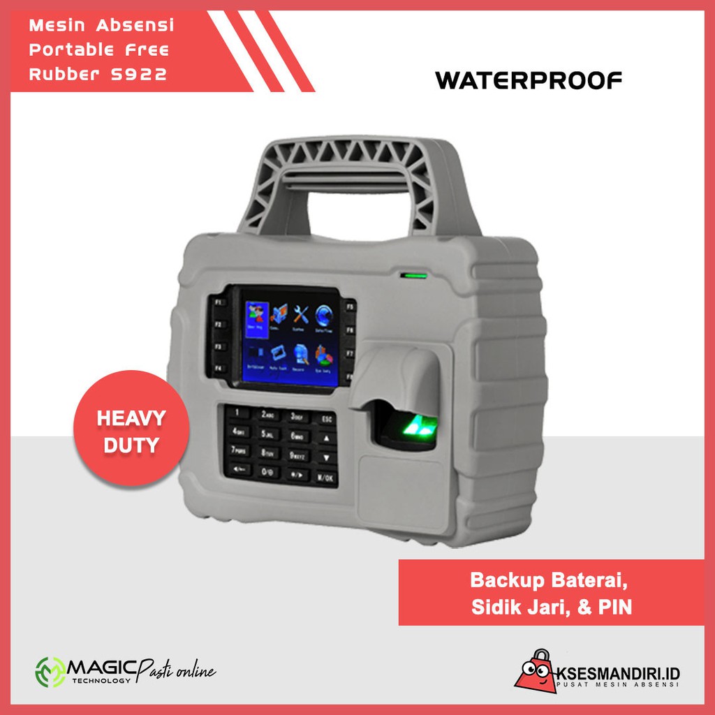 Jual Fingerprint Mesin Absensi Magic S922 Portable ADMS Indonesia|Shopee  Indonesia