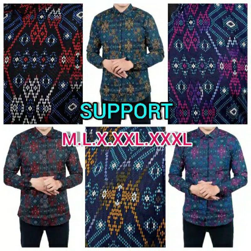 Jual BATIK PRIA KEMEJA BATIK KEMEJA PRIA SALJU Indonesia