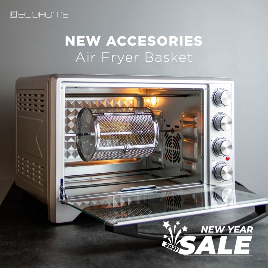 Jual Ecohome Electric Air Fryer Oven Platinum 38 L / Oven Ecohome