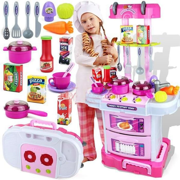 Jual Laris Mainan Edukasi Anak Perempuan Little Helper Sapu Sapuan Pel Et201 Little Chef Kitchen Set Kop | Shopee Indonesia