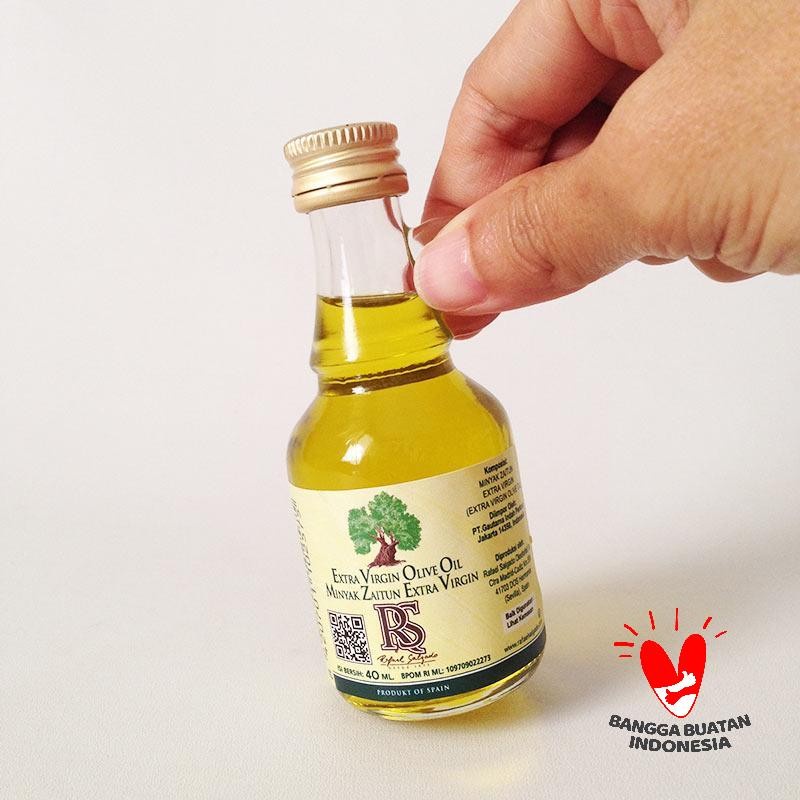 Jual Minyak Zaitun Murni Asli Untuk Diminum Kesehatan / EVOO / Extra Virgin Olive Oil isi 40 ml