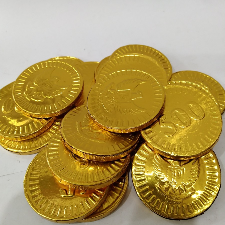 Jual 500 Gr Coklat Coin Eagle Dolar / Coklat Koin Emas Rupiah | Shopee Indonesia