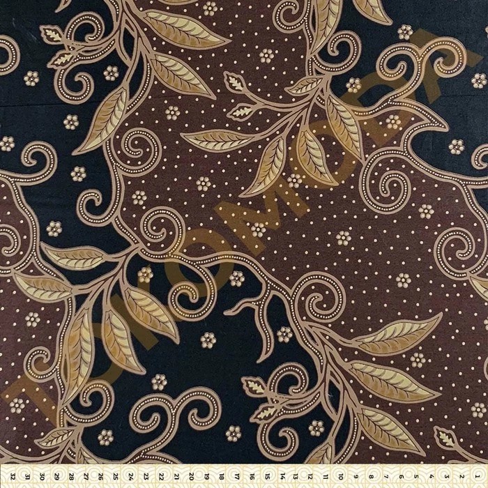 Jual Batik Motif Daun Dua Warna Coklat/Hitam Kain Bahan Per Meter | Shopee Indonesia