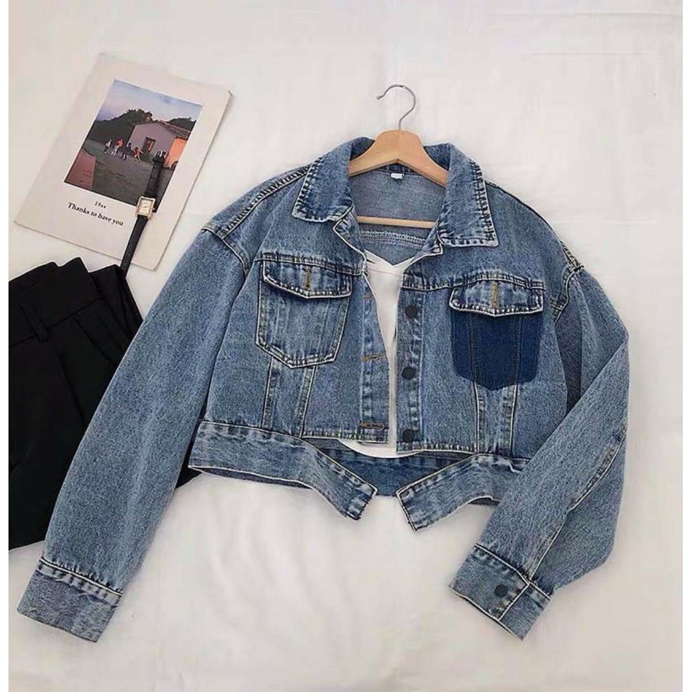 SNOWASH JAKET JEANS CROP WANITA Shopee Indonesia