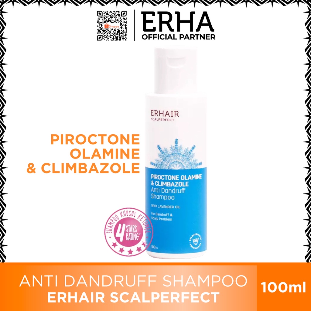 Jual ERHAIR BY ERHA SCALPERFECT SHAMPOO ANTI DANDRUFF SHAMPO ANTI KETOMBE & GATAL 100 ML