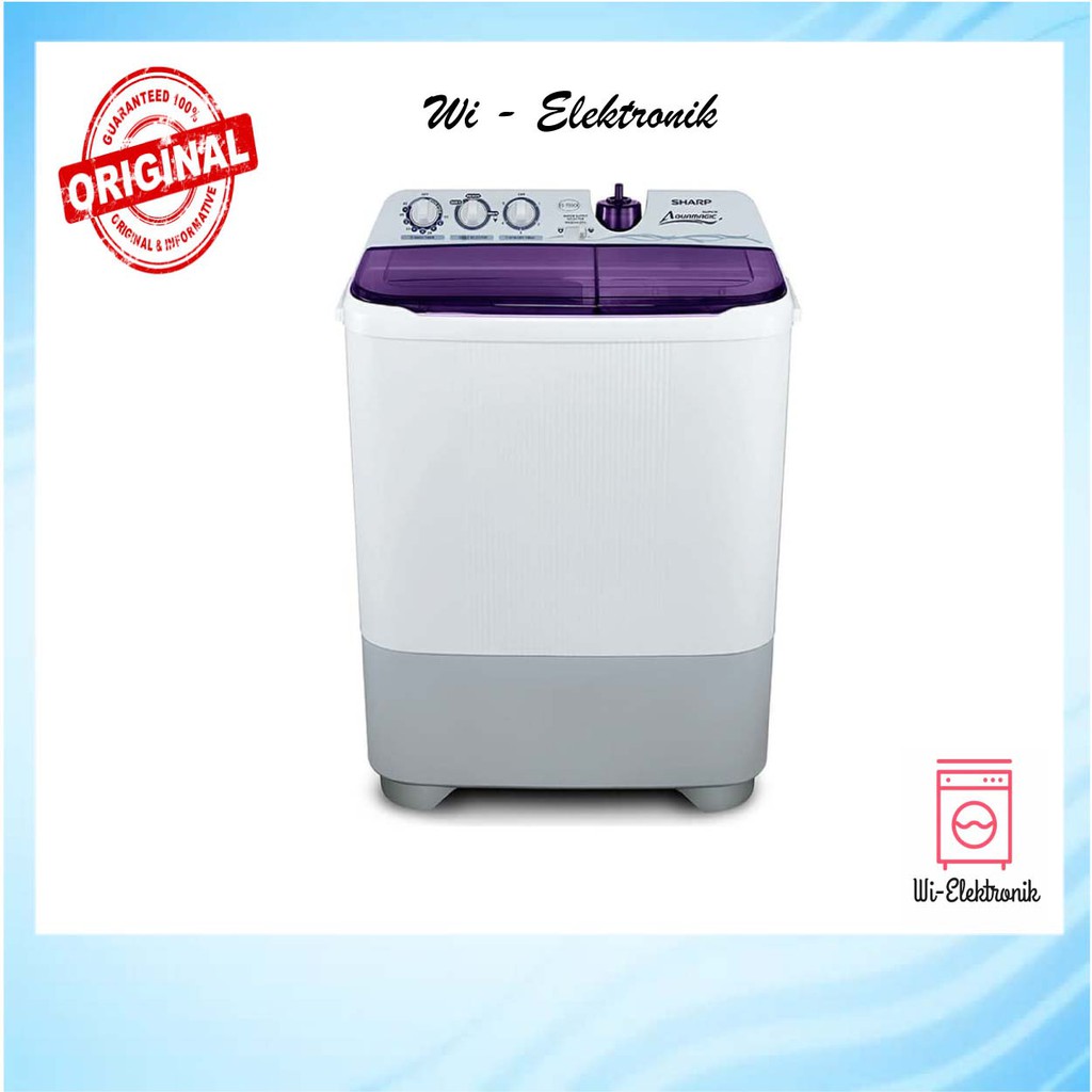 Mesin Cuci 2 Tabung Sharp EST95CR / Sharp Mesin Cuci EST95CRBK/VK/PK Shopee Indonesia