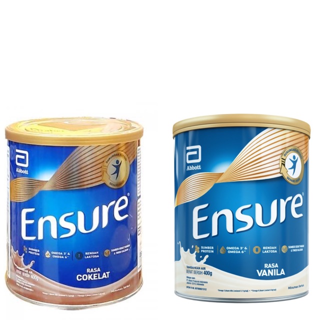 Jual Ensure 400Gr Coklat Dan Vanilla | Shopee Indonesia