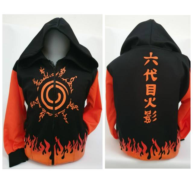 Jaket anak Lakilaki Anime Naruto Kyubi Hokage Shopee Indonesia