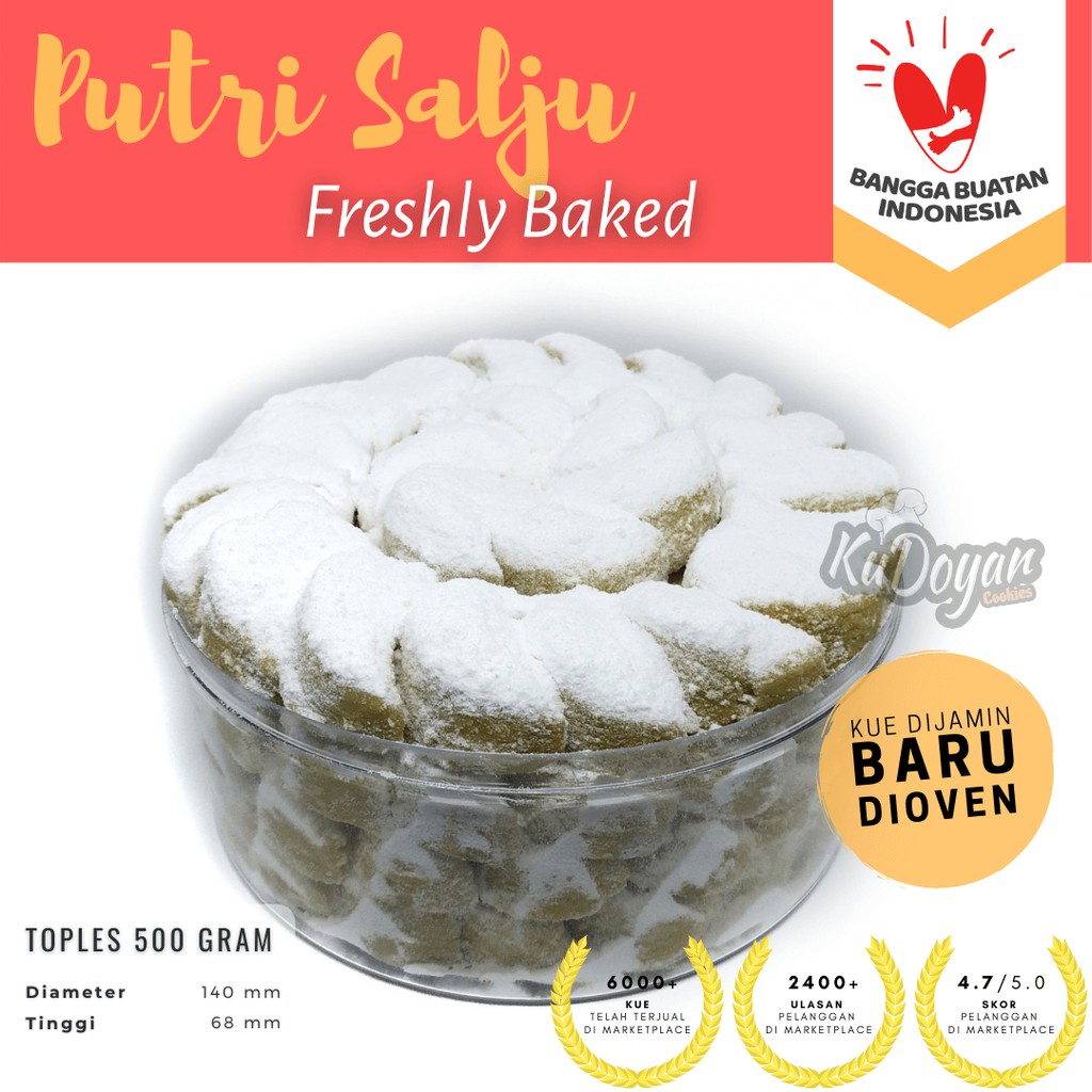 Kue Putri Salju Mede Homemade 500 gram 1/2 kg Shopee