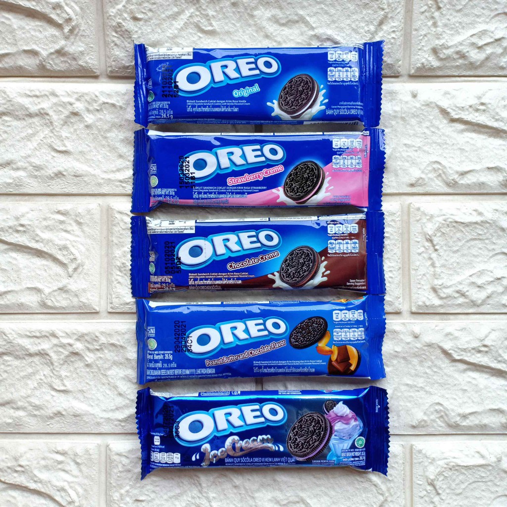 Jual Biskuit Oreo Sachet Original Strawberry Ice Cream Peanut Butter Chocolate 28.5gr 28.5g 28.5