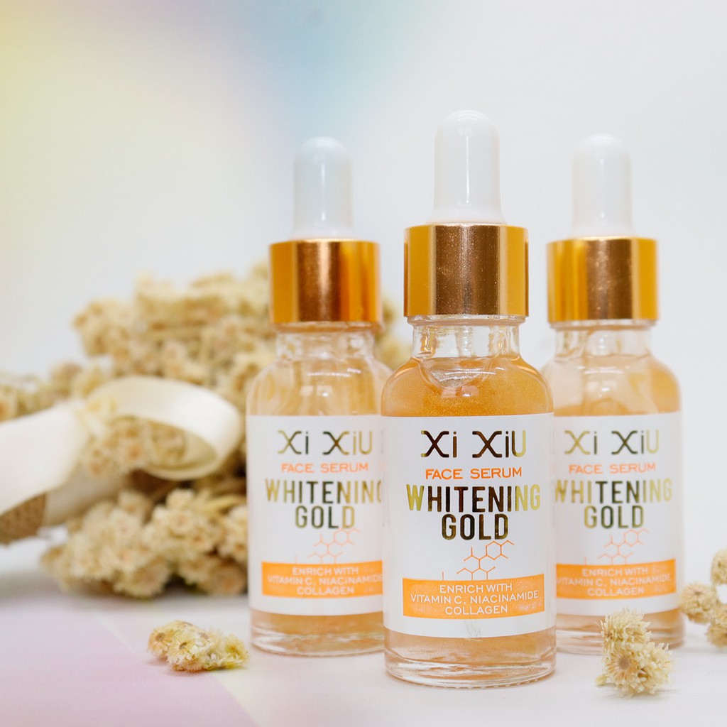 Jual Xi XiU Face Serum Whitening Gold Shopee Indonesia