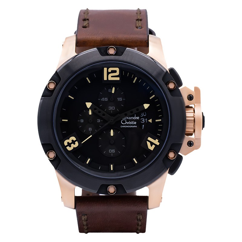 Jam Tangan Pria Alexandre Christie AC 6295 MC LBRBABO Pria Original