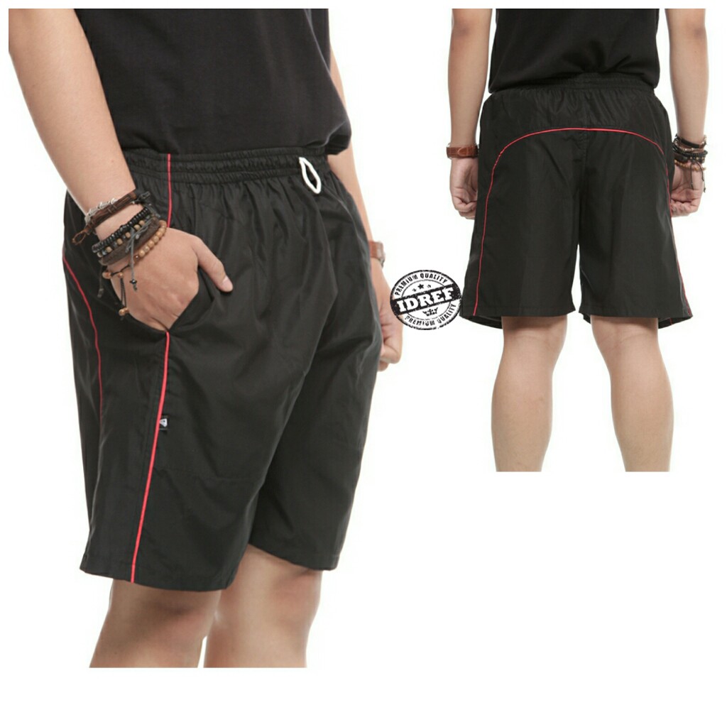 Celana Pendek Olahraga Pria Dewasa Casual Sporty Santai Idref Exclussive Shopee Indonesia