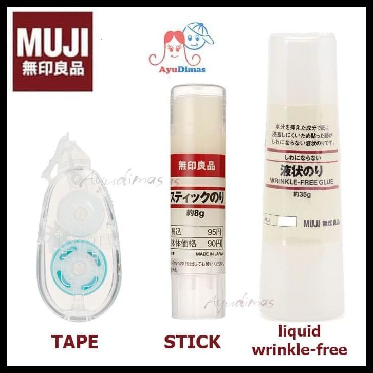 Jual Muji Glue Stick / Tape / Wrinkle Free Lem Stik / Perekat Cair