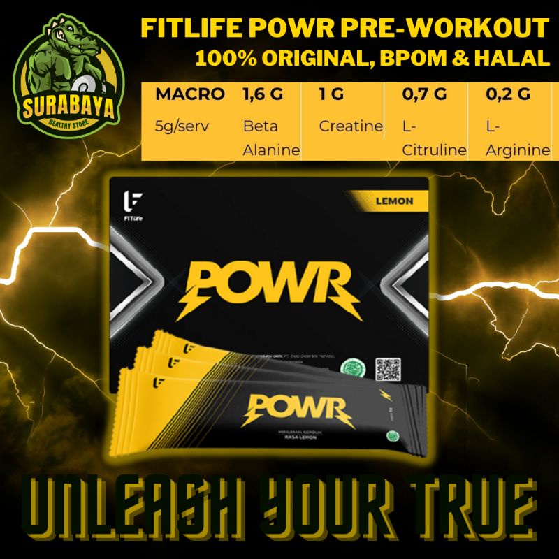Jual Fitlife Pre Workout Powr 15 Serving Bpom Halal Preworkout Power Non  Wpi 92 Debm 100% Whey Protein Isolate 500 Gram Gr Susu Fitness On Gym Bpi  Vortex Cellucor C4 Original Ripped