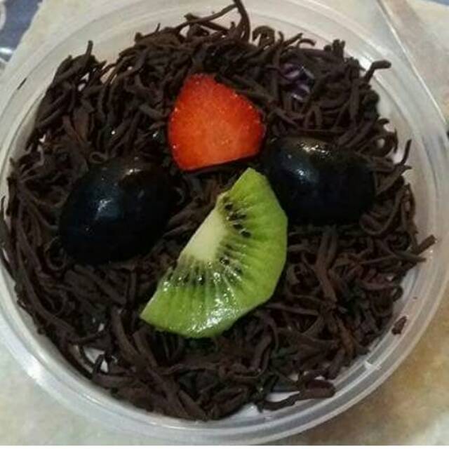 Jual Salad Buah Segar 200Ml Toping Coklat | Shopee Indonesia