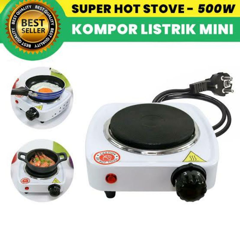 Jual Kompor Listrik Mini/Kompor Listrik Induksi/Hot Plate Electric Cooking 500W Shopee Indonesia
