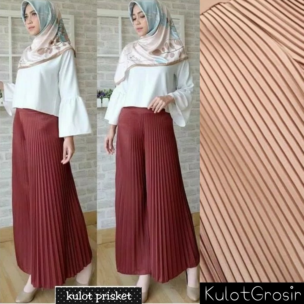 Ootd Hijab Kulot Plisket Hijab Casual