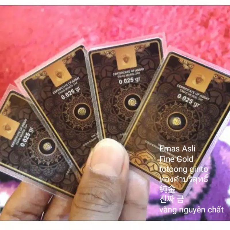 Jual New...!! MiniGold 0.025gr 24K / Logam Mulia / Emas Batangan