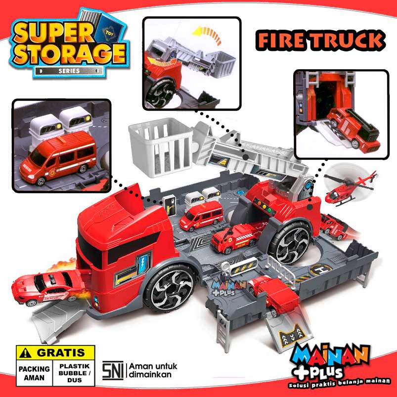 Jual Mainan Anak Laki Laki Mobil Mobilan Super Storage Fire Truck | Shopee Indonesia