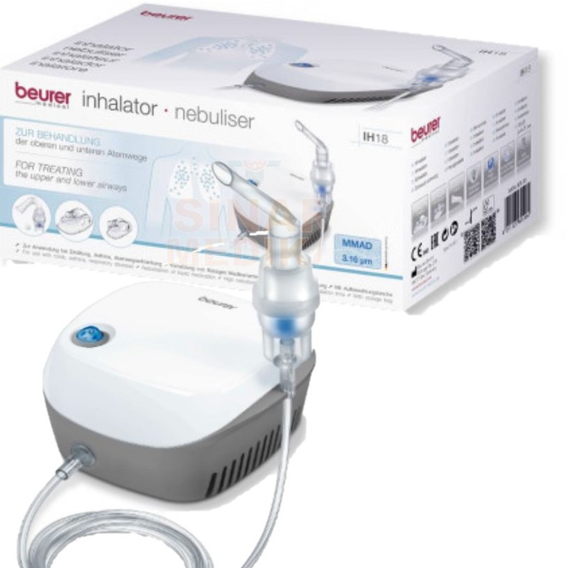 NEBULIZER BEURER IH 18 . ALAT UAP ASMA PILEK BATUK BEURER IH18 . NEBU MADE IN GERMANY Shopee