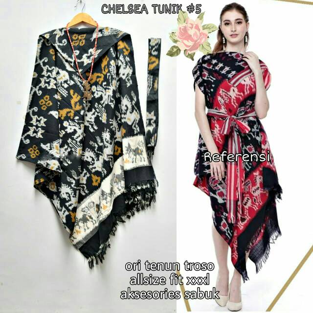 Tunik Batik Tenun Asli Solo Unik dan Cantik Chelsea Tunik #5 | Shopee  Indonesia