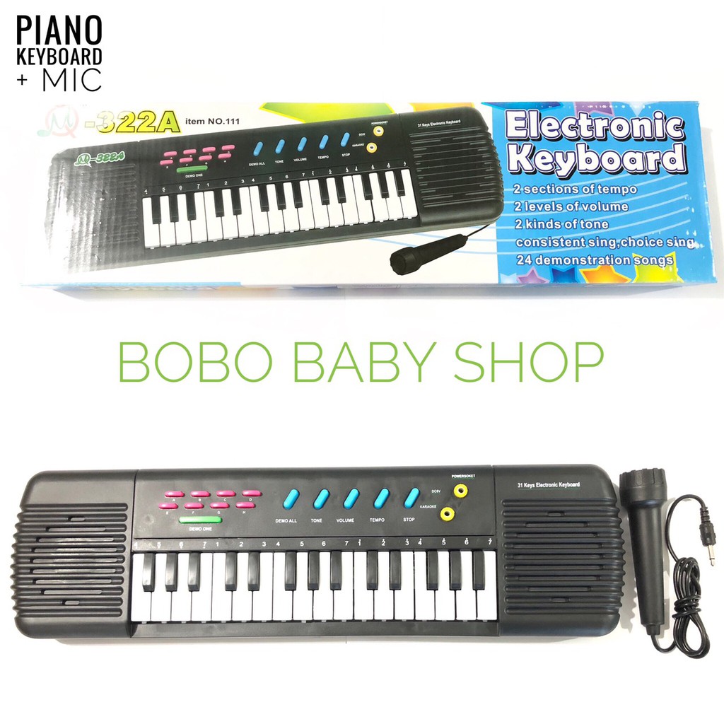 Jual M332A Keyboard Electric Piano Mainan Piano Anak + Mic Karaoke | Shopee Indonesia