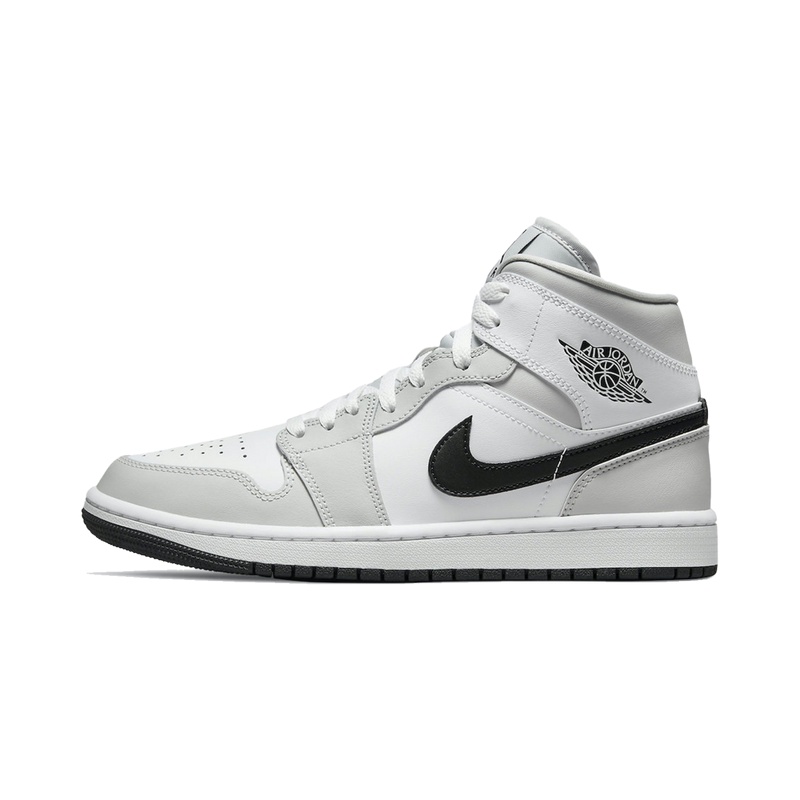 Jual Air Jordan 1 Mid Light Smoke Grey | Shopee Indonesia