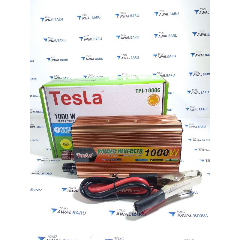 Jual Power Inverter DC to AC 1000 watt peak MSW Tesla Shopee Indonesia