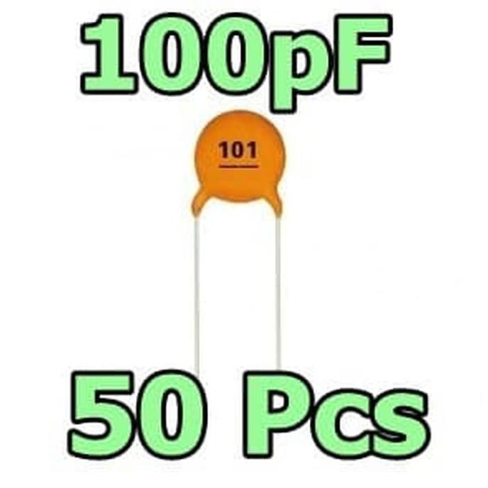 New Per 50Pcs 100Pf 101 50V Kapasitor Ceramic Multilayer Capacitor Keramik  Original | Shopee Indonesia